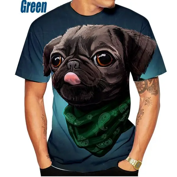 Men and Women T-shirt Funny Animal Cartoon Short-sleeved French Pug T-shirt Cute Dog 3D Printing T-shirt Casual Loose T-shirt
Men and Women T-shirt Funny Animal Cartoon Short-sleeved French Pug T-shirt Cute Dog 3D Printing T-shirt Casual Loose T-shirt