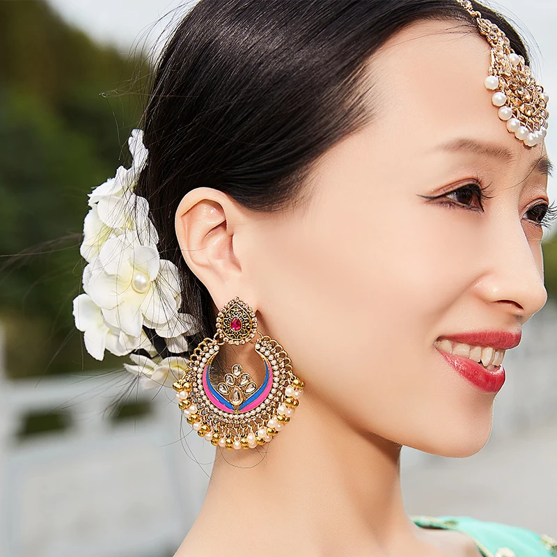 India Nepal Dance Eardrop Woman Dance Performance Party Girl Gift Accessory Earrings Shoot Lady Jewelry
India Nepal Dance Eardrop Woman Dance Performance Party Girl Gift Accessory Earrings Shoot Lady Jewelry