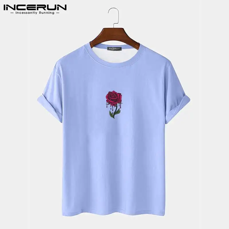 INCERUN Men T Shirt Flower Printed O-neck Short Sleeve Leisure Basic Tee Tops Men 2022 Streetwear Summer Casual Camisetas S-3XL
INCERUN Men T Shirt Flower Printed O-neck Short Sleeve Leisure Basic Tee Tops Men 2022 Streetwear Summer Casual Camisetas S-3XL