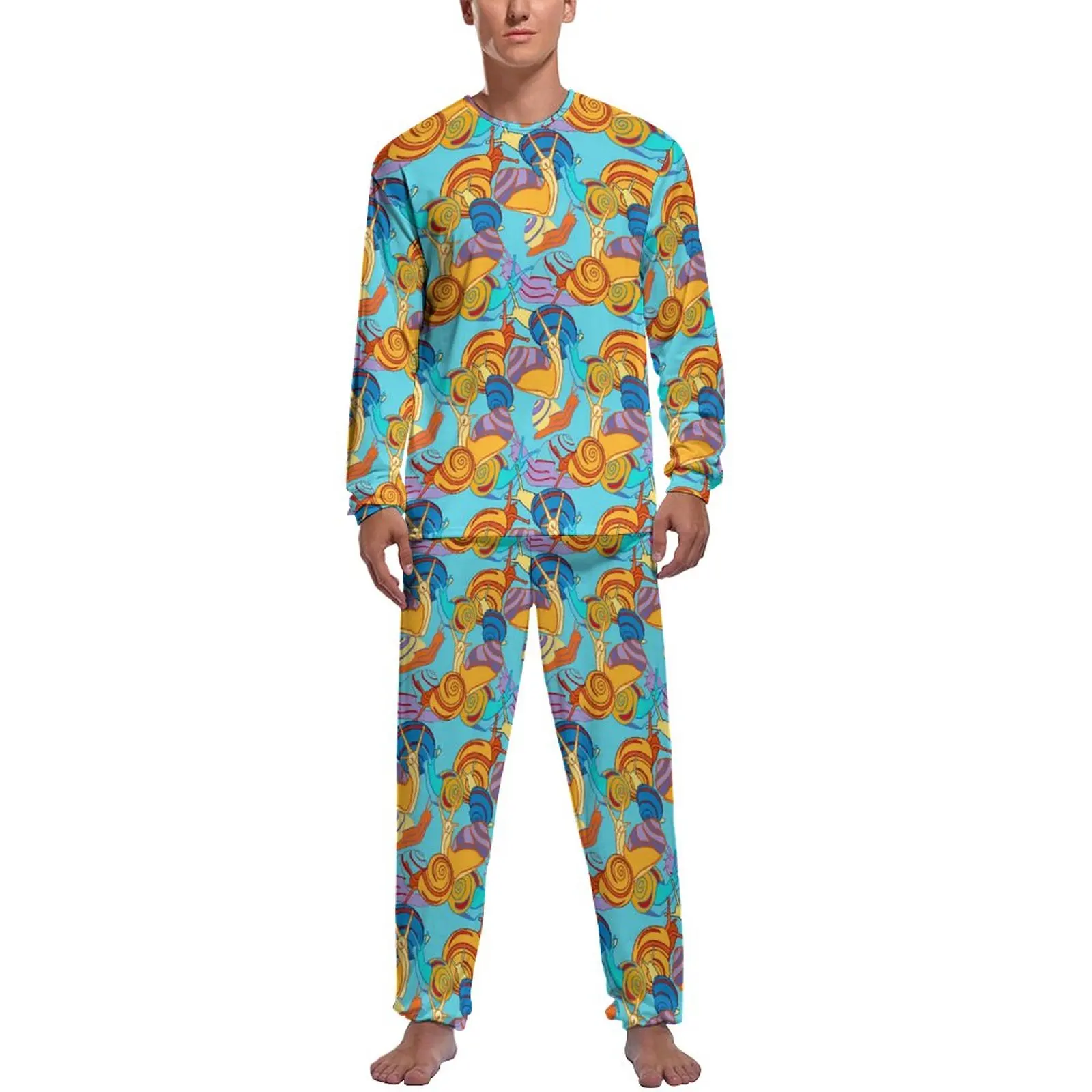 Snail Pal Pants Pajamas Cute Animal Man Long Sleeve Elegant Pajamas Set 2 Pieces Bedroom Autumn Pattern Sleepwear Gift Idea
Snail Pal Pants Pajamas Cute Animal Man Long Sleeve Elegant Pajamas Set 2 Pieces Bedroom Autumn Pattern Sleepwear Gift Idea