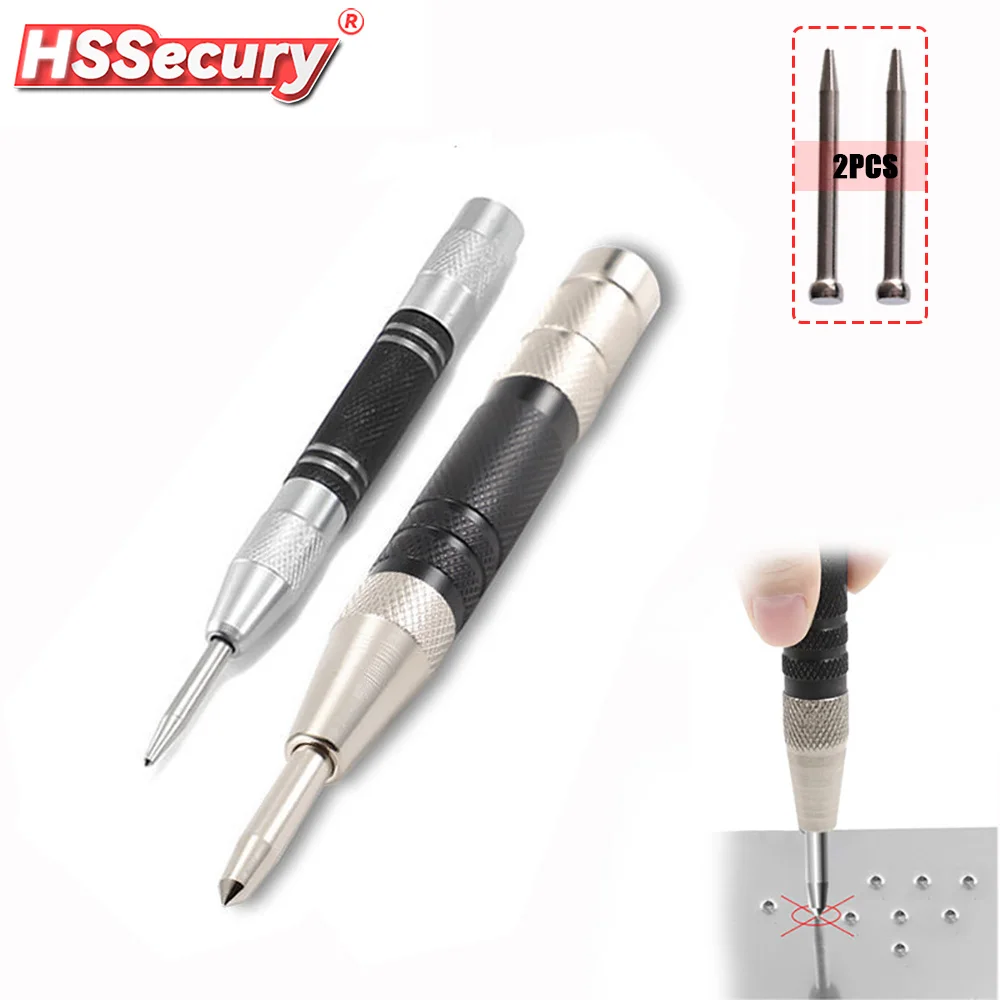 Automatic Centre Punch Spring Loaded Locator Adjustable Kerner Center Pin Woodworking Metal Tools Press Dent Marker Tool Kit
Automatic Centre Punch Spring Loaded Locator Adjustable Kerner Center Pin Woodworking Metal Tools Press Dent Marker Tool Kit