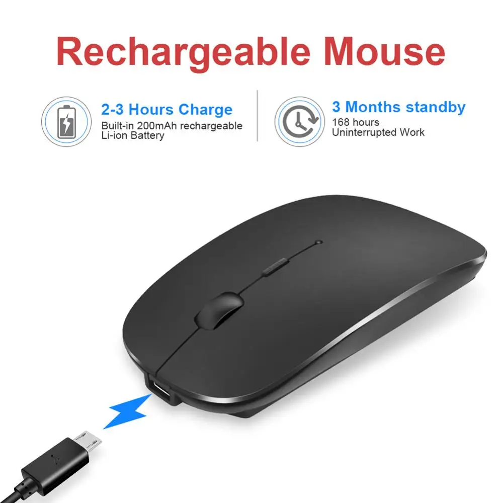 1600Dpi Wireless Mouse 2.4G Classic Rechargeable Mice Ultra-Thin Silent Mouse Mute for Laptop PC Office Notebook
1600Dpi Wireless Mouse 2.4G Classic Rechargeable Mice Ultra-Thin Silent Mouse Mute for Laptop PC Office Notebook
