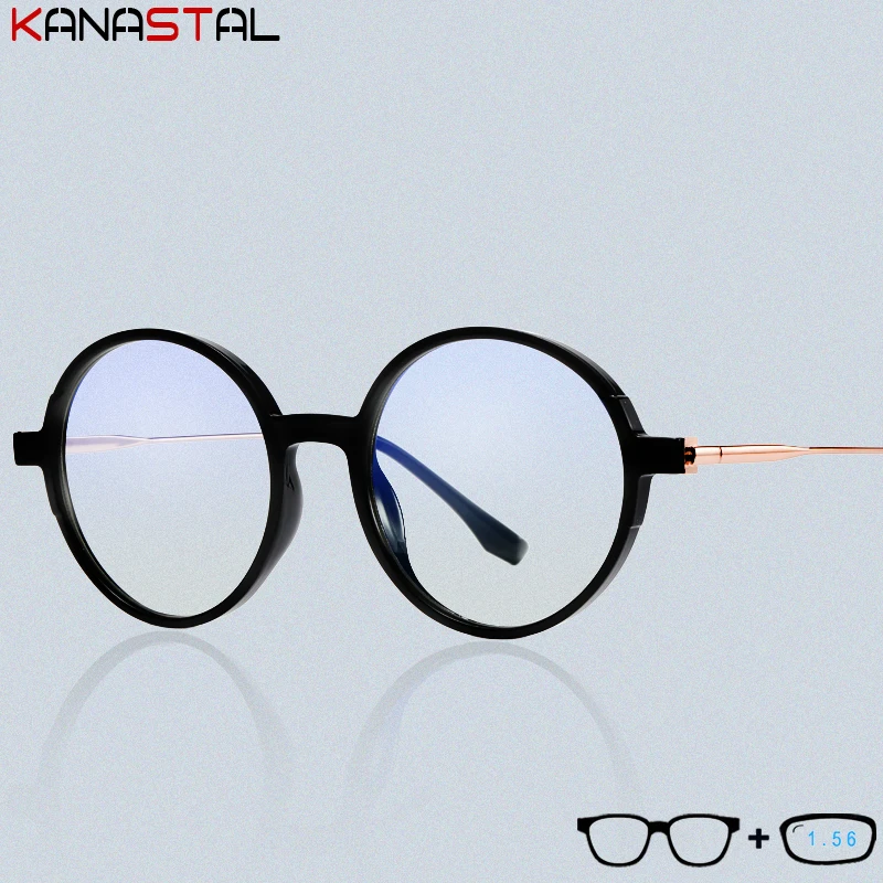 Women Blue Light Blocking Reading Glasses Men Retro TR Round Eyeglasses Frame CR39 Prescription Optics Myopia Presbyopic Eyewear
Women Blue Light Blocking Reading Glasses Men Retro TR Round Eyeglasses Frame CR39 Prescription Optics Myopia Presbyopic Eyewear