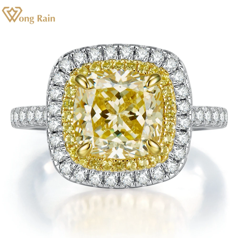 Wong Rain Vintage 925 Sterling Silver 8*8 MM Fat Fang Created Moissanite Gemstone Engagement Rings Gifts Fine Jewelry Wholesale
Wong Rain Vintage 925 Sterling Silver 8*8 MM Fat Fang Created Moissanite Gemstone Engagement Rings Gifts Fine Jewelry Wholesale