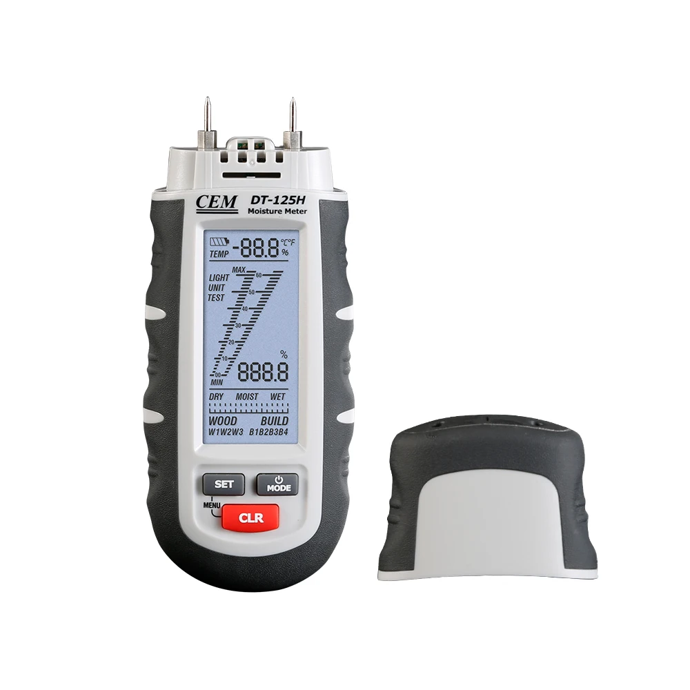 CEM DT-125H Professional Wood Moisture Meter also for Wood Plaster Building Materials Paper Concrete
CEM DT-125H Professional Wood Moisture Meter also for Wood Plaster Building Materials Paper Concrete