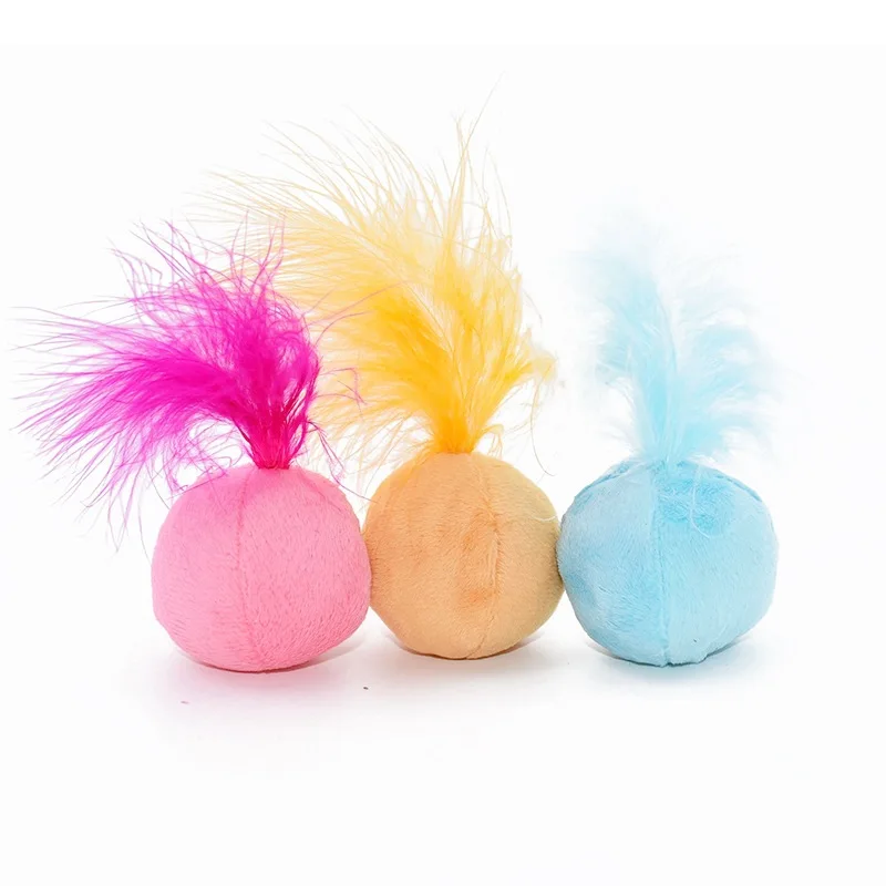 Noise maker cat toys with bell plush soft material colorful Cat scratching balls with catnip inside Cat teaser
Noise maker cat toys with bell plush soft material colorful Cat scratching balls with catnip inside Cat teaser