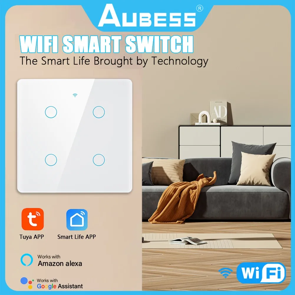 Tuya Brazil 4x4 WiFi Wall Light Switch 4/6 Gang Touch Panel 100-240V Switches Smart Life Control Support Alexa Google Home
Tuya Brazil 4x4 WiFi Wall Light Switch 4/6 Gang Touch Panel 100-240V Switches Smart Life Control Support Alexa Google Home