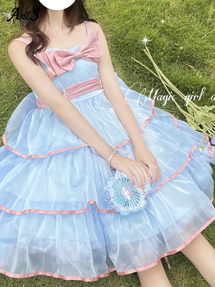 Anbenser Blue Pink Gothic Lolita Dress Girl Jsk Dress Guardian Sweetheart Lolita Clothes Japanese Jsk Soft Girl Sleeveless Dress
Anbenser Blue Pink Gothic Lolita Dress Girl Jsk Dress Guardian Sweetheart Lolita Clothes Japanese Jsk Soft Girl Sleeveless Dress