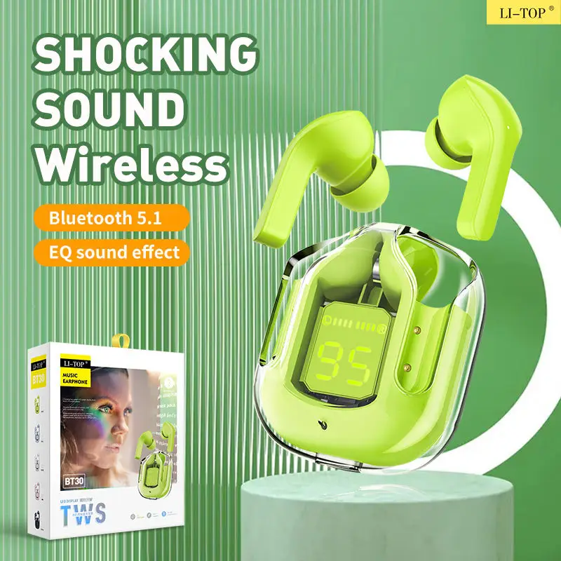 New Mini Transparent Wireless Bluetooth Headset Digital Display ENC Noise Reduction True Wireless Sports Music
New Mini Transparent Wireless Bluetooth Headset Digital Display ENC Noise Reduction True Wireless Sports Music