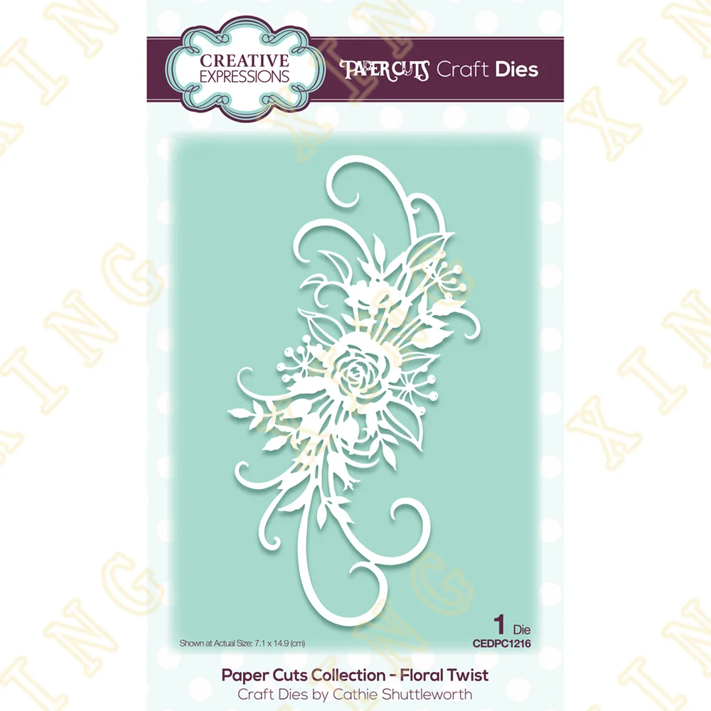 Metal Cutting Dies Scrapbook Diary Decoration Stencil Embossing Template Diy Greeting Card Handmade New Arrival Floral Twist
Metal Cutting Dies Scrapbook Diary Decoration Stencil Embossing Template Diy Greeting Card Handmade New Arrival Floral Twist