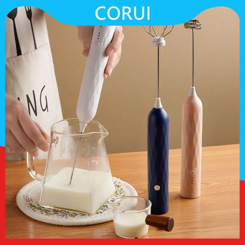 

Small Wireless Frother Usb Rechargeable Egg Beater Milk Foamer Kitchen Gadgets Whisk Coffee Milk Tea Agitator Whipper