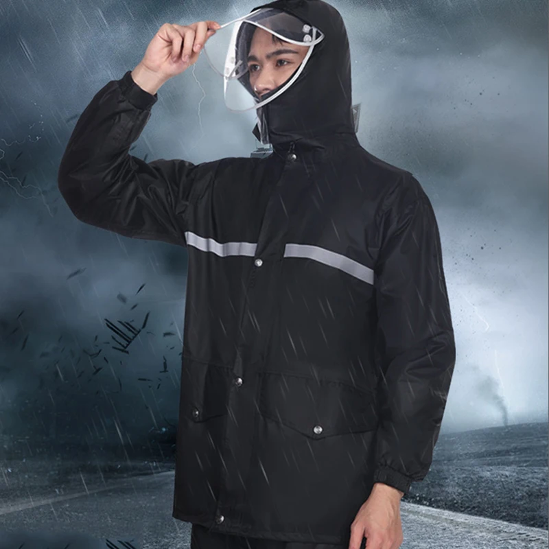 Tourist Cycling Biker Motorcycle Raincoat Mens Biker Trench Male Raincoat Waterproof Poncho Suit Chubasqueros Coat Jacket
Tourist Cycling Biker Motorcycle Raincoat Mens Biker Trench Male Raincoat Waterproof Poncho Suit Chubasqueros Coat Jacket