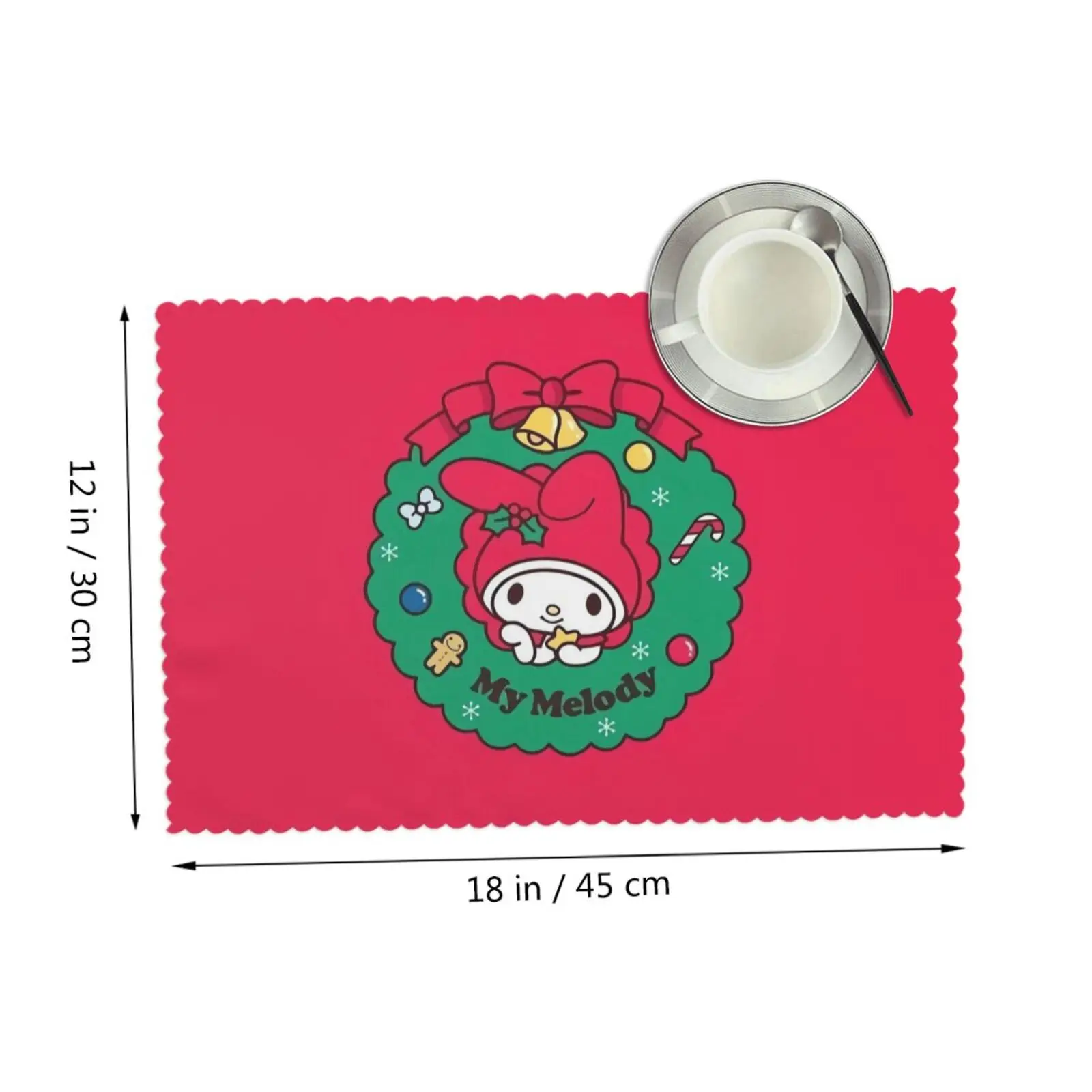 Pink Melody Christmas Cartoon Placemats for Table Single Side Printed 12x18 Inch Strong Heat Resistance Set of 4 Kitchen
Pink Melody Christmas Cartoon Placemats for Table Single Side Printed 12x18 Inch Strong Heat Resistance Set of 4 Kitchen