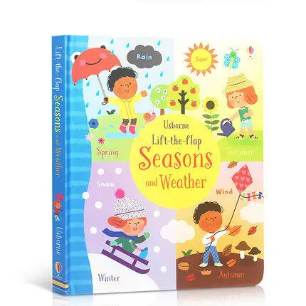 Lift-the-Flap Seasons and Weathe Original English Picture Board Book for Kids
Lift-the-Flap Seasons and Weathe Original English Picture Board Book for Kids
