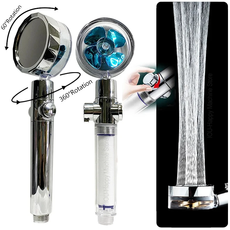 Rainfall Turbo Fan Shower Head 360 Rotating High Pressure Water Saving Handheld Shower Turbocharged Spray Nozzle Bath Accessory
Rainfall Turbo Fan Shower Head 360 Rotating High Pressure Water Saving Handheld Shower Turbocharged Spray Nozzle Bath Accessory