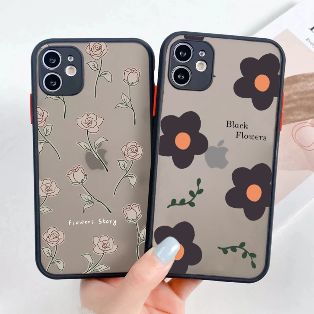 Cartoon Flower Phone Case For iPhone 14 Plus 12 ProMax Rose Cases For iPhone 13 Mini 11 7 8 Plus XR XS Max Hard Back Coque Cover
Cartoon Flower Phone Case For iPhone 14 Plus 12 ProMax Rose Cases For iPhone 13 Mini 11 7 8 Plus XR XS Max Hard Back Coque Cover