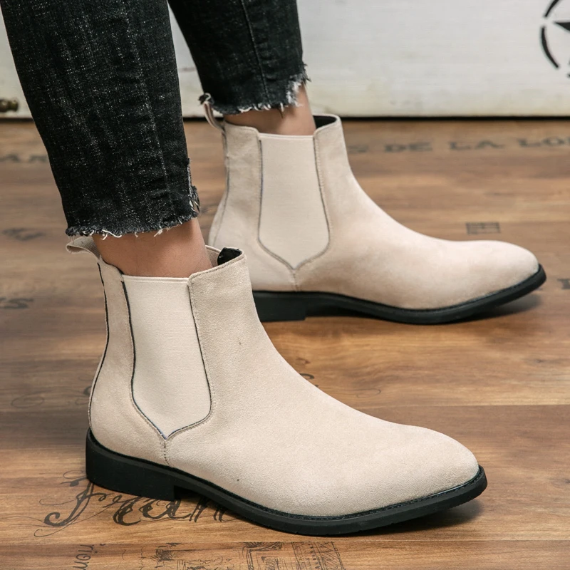 Fashion Chelsea Boots Men Comfortable Ankle Boots Men Cheap Men's leather Shoes men Casual botas chelseas boots big size 48
Fashion Chelsea Boots Men Comfortable Ankle Boots Men Cheap Men's leather Shoes men Casual botas chelseas boots big size 48
