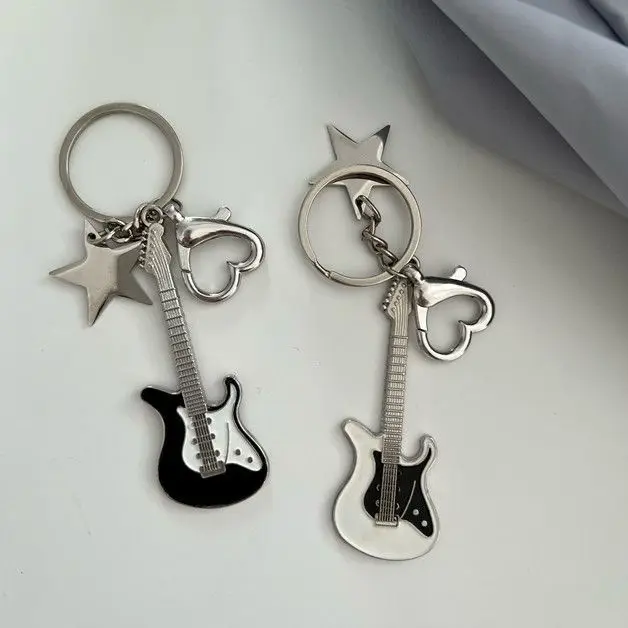 Guitar Love Heart Star Key Chain for Women Girl Harajuku Y2K Sweet Cool Trend Hanging Pendant Vintage Aesthetic Accessories Gift
Guitar Love Heart Star Key Chain for Women Girl Harajuku Y2K Sweet Cool Trend Hanging Pendant Vintage Aesthetic Accessories Gift