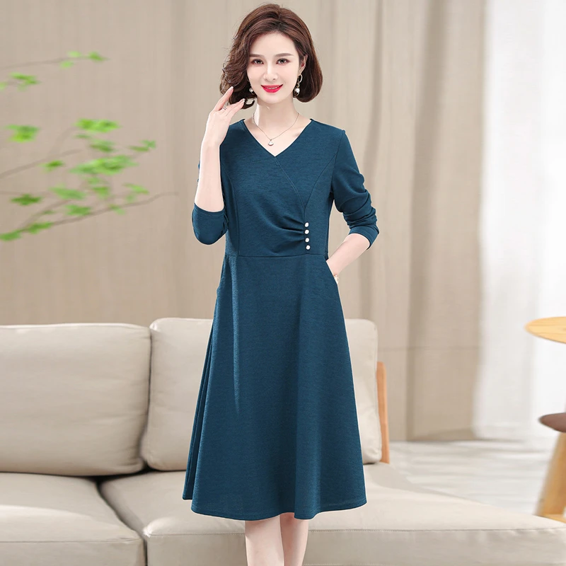 Vintage Spring and Autumn Maxi Dress Women Elegant Slim High Waist Long Party Dress Fashion V Neck Long Sleeve A-Line Dresses
Vintage Spring and Autumn Maxi Dress Women Elegant Slim High Waist Long Party Dress Fashion V Neck Long Sleeve A-Line Dresses