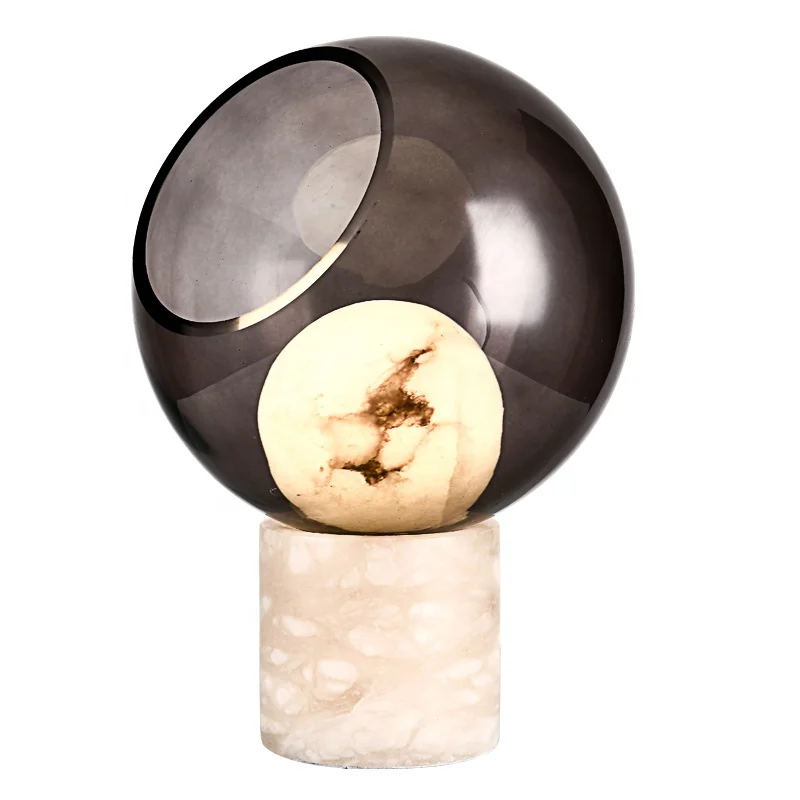 Natural marble table lamp living room bedroom study modern simple lighting designer personality glass table lamp
Natural marble table lamp living room bedroom study modern simple lighting designer personality glass table lamp