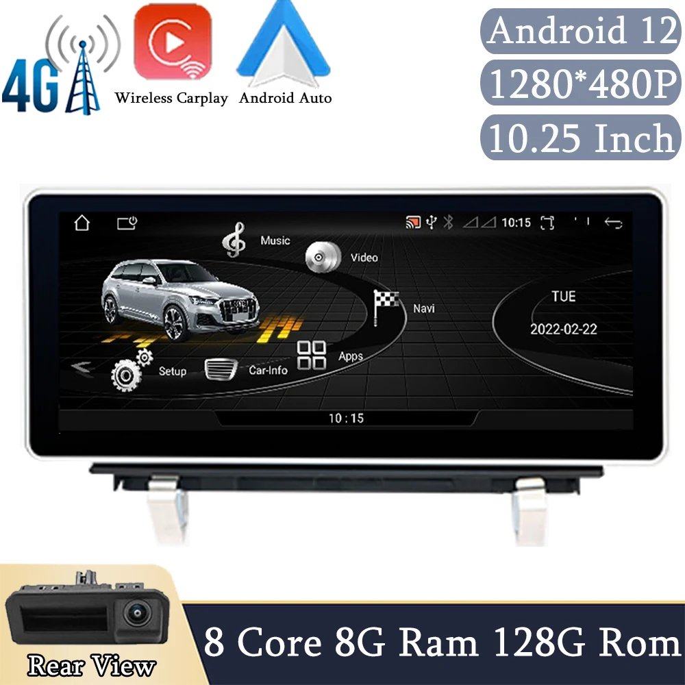 IPS Touch Screen Carplay Android 12 System Car Multimedia Player Stereo For Audi Q3 2013-2018 WIFI 4G GPS Navigation
IPS Touch Screen Carplay Android 12 System Car Multimedia Player Stereo For Audi Q3 2013-2018 WIFI 4G GPS Navigation
