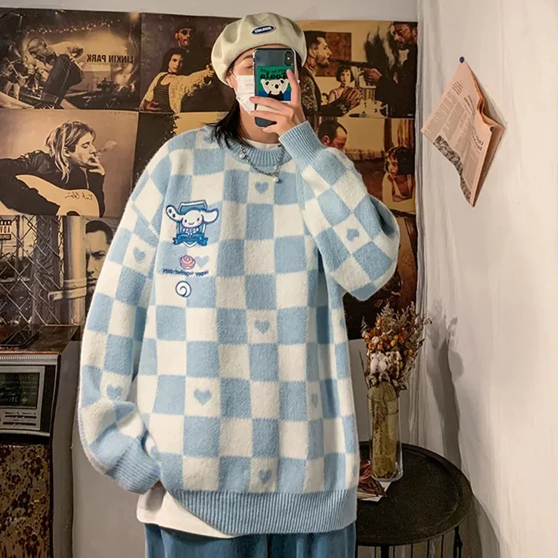 Kawaii Autumn Winter Student Checkerboard Pullover Sweater Casual Jacket Women Cute 3 Colors Cinnamoroll Anime Cartoon Sweate
Kawaii Autumn Winter Student Checkerboard Pullover Sweater Casual Jacket Women Cute 3 Colors Cinnamoroll Anime Cartoon Sweate