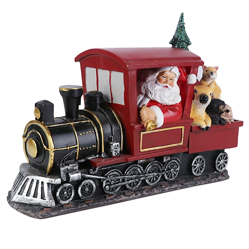 Resin Santa Claus Christmas Figurines For Interior Creative Santa Claus Ornaments With LED Light UP
Resin Santa Claus Christmas Figurines For Interior Creative Santa Claus Ornaments With LED Light UP