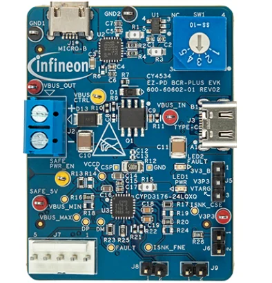 CY4535 EZ-PD™Комплект для оценки BCR LITE
CY4535 EZ-PD™Комплект для оценки BCR LITE