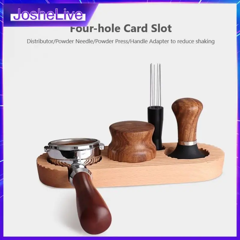 Pressure Pad Espresso Four-hole Coffee Tamper Holder High Quality 23.6x8.6x2cm/25x10x2.5 Cm Distributor Mat Rack Powder Holder
Pressure Pad Espresso Four-hole Coffee Tamper Holder High Quality 23.6x8.6x2cm/25x10x2.5 Cm Distributor Mat Rack Powder Holder