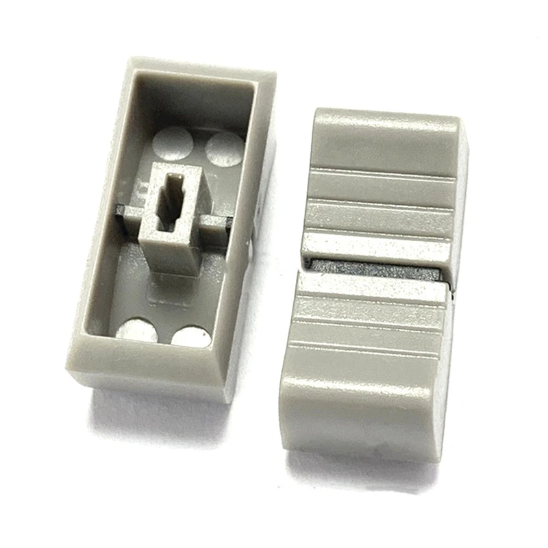 100Pcs 24Mmx11mmx10mm Console Mixer Slider Fader Knobs Replacement For Potentiometer Gray Knob Black Mark 
100Pcs 24Mmx11mmx10mm Console Mixer Slider Fader Knobs Replacement For Potentiometer Gray Knob Black Mark
