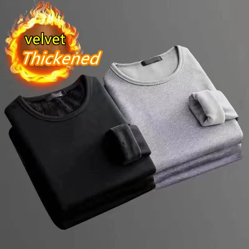 2pcs Winter Thermal Underwear Shirt Men Micro Velve Fleece Sport Tops Thickened Thermo Clothing Comfortable Warm Long-Sleeved
2pcs Winter Thermal Underwear Shirt Men Micro Velve Fleece Sport Tops Thickened Thermo Clothing Comfortable Warm Long-Sleeved