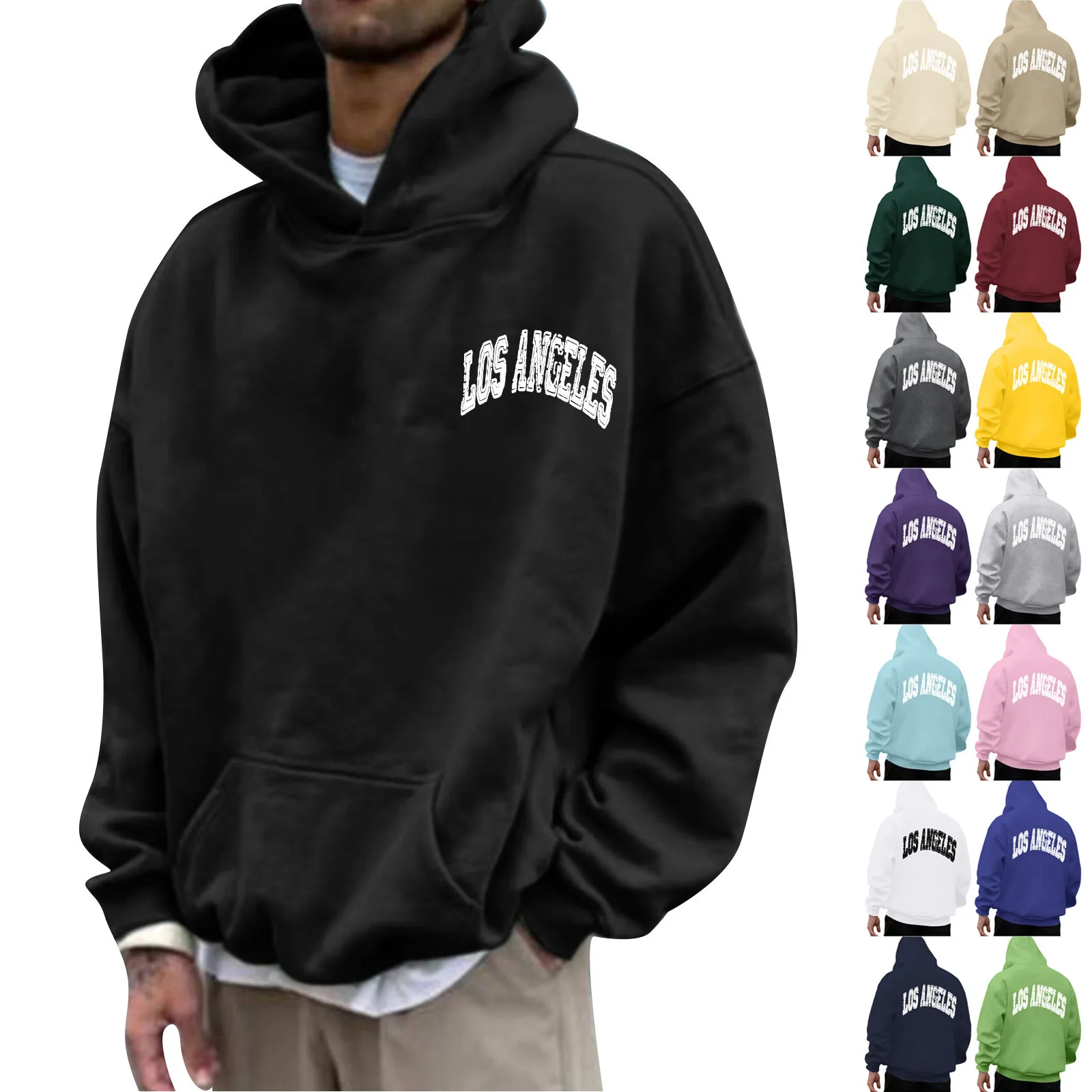 Mens Autumn And Winter Back Letter Printing Letter Oversize Loose Hooded Pullover vintage Basic Pullover Top Outfits
Mens Autumn And Winter Back Letter Printing Letter Oversize Loose Hooded Pullover vintage Basic Pullover Top Outfits
