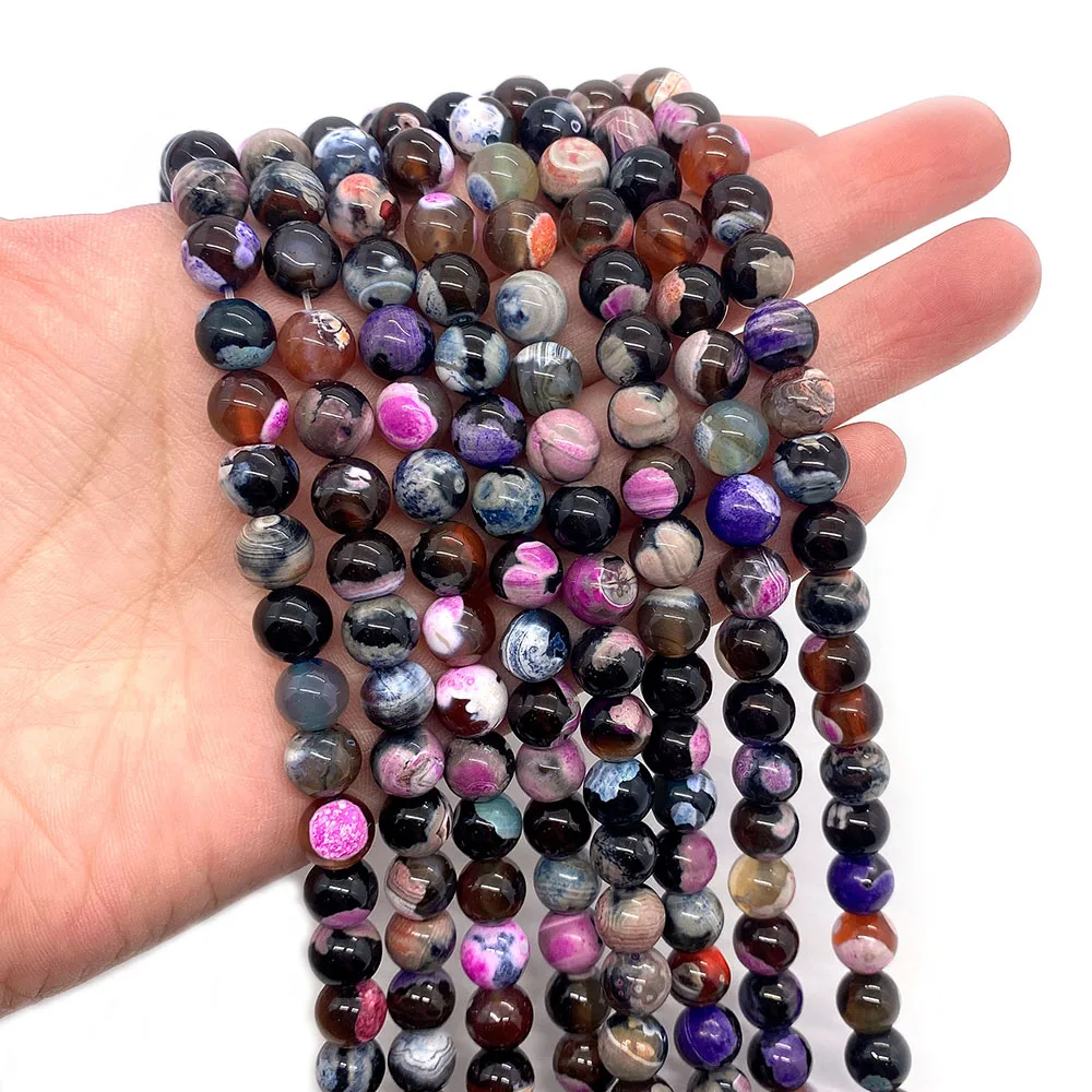 6/8/10mm Natural Two Tone Fire Agate Stone Beads Round Fashion Loose Spacer Beads for Handmade Earrings Making Bracelets
6/8/10mm Natural Two Tone Fire Agate Stone Beads Round Fashion Loose Spacer Beads for Handmade Earrings Making Bracelets