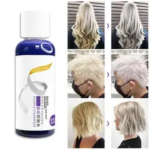 Purple-Color Shampoo Color Balance Gray Hair Remove Yellow Tones Lock Color Shampoo Barber Shop Lock Color Shampoo