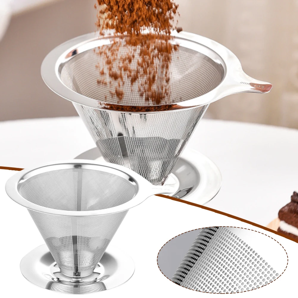 1Pc Reusable Double Layer 304 Stainless Steel Coffee Filter Holder Pour Over Coffee Dripper Mesh Coffee Tea Filter Basket Tools
1Pc Reusable Double Layer 304 Stainless Steel Coffee Filter Holder Pour Over Coffee Dripper Mesh Coffee Tea Filter Basket Tools