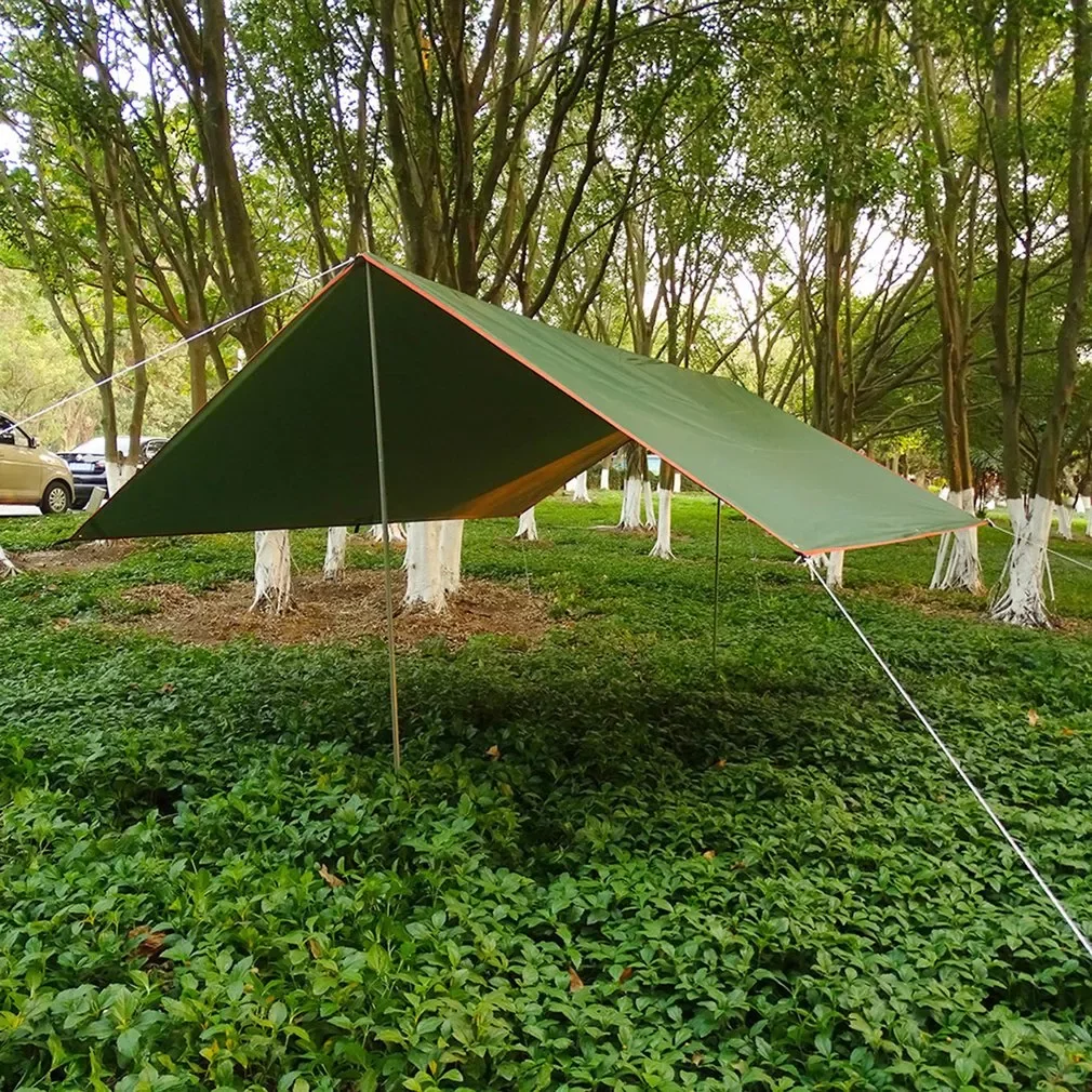 

3x5m Awning Waterproof Tarp Tent Shade Ultralight Garden Canopy Sunshade Outdoor Camping Hammock Rain Fly Beach Sun Shelter