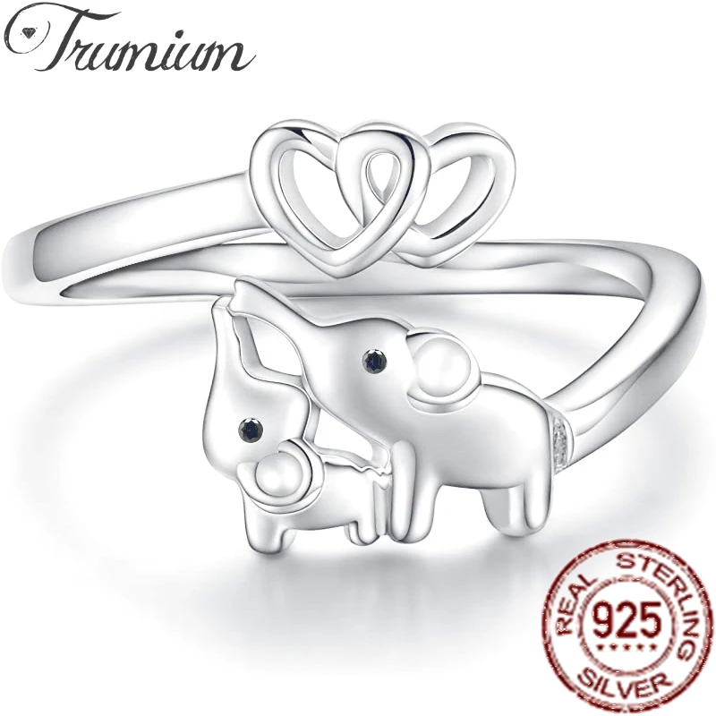 Trumium 925 Steriling silver Rings for Women Two Elephant Opening Ring Engagement Wedding bands Fashion Jewelry Birthday Gifts
Trumium 925 Steriling silver Rings for Women Two Elephant Opening Ring Engagement Wedding bands Fashion Jewelry Birthday Gifts