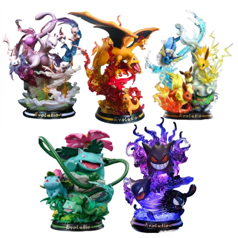 New Pokémon MFC Evolution Set Mewtwo Charizard Gengar Eevee Blastoise Venusaur Pikachu Glowing Modelfigure Decoration Gift
New Pokémon MFC Evolution Set Mewtwo Charizard Gengar Eevee Blastoise Venusaur Pikachu Glowing Modelfigure Decoration Gift