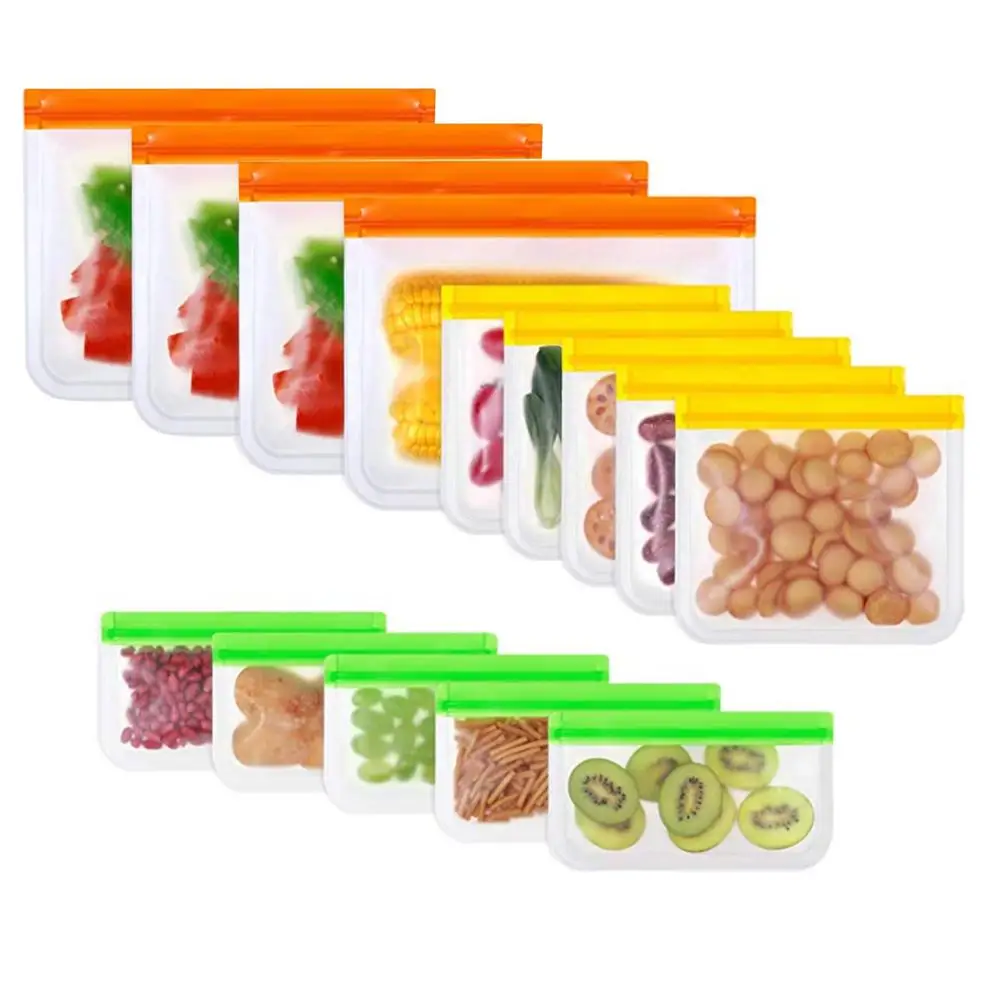 6/14 pcs Reusable Food Storage Bags Vacuum Bag Food Air Vacuum Compressed Bag Reusable Ziplock Freezer Bags Kitchen Storages
6/14 pcs Reusable Food Storage Bags Vacuum Bag Food Air Vacuum Compressed Bag Reusable Ziplock Freezer Bags Kitchen Storages