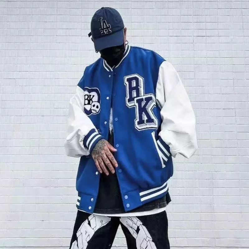 New letter embroidered jacket women stitching baseball uniform West Coast hip-hop style loose couple outfit bomber jacket
New letter embroidered jacket women stitching baseball uniform West Coast hip-hop style loose couple outfit bomber jacket