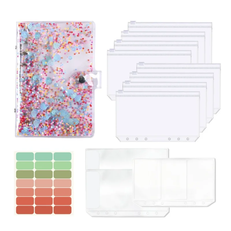 A6 Binder Budget PU Leather PlannerPockets Expense Budget Sheets Notebook Cash Envelope Organizer System with Clear Zipper
A6 Binder Budget PU Leather PlannerPockets Expense Budget Sheets Notebook Cash Envelope Organizer System with Clear Zipper