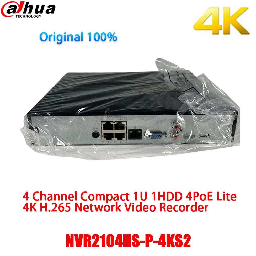 Сетевой видеорегистратор Dahua NVR 4K, 4 канала, POE, H.265, поддержка IPC UPnP H.265
Сетевой видеорегистратор Dahua NVR 4K, 4 канала, POE, H.265, поддержка IPC UPnP H.265