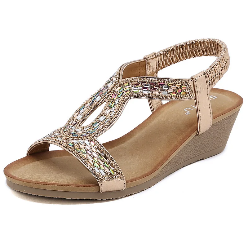 Женские богемные Босоножки на платформе и танкетке, офисные женские босоножки с эластичным ремешком, увеличивающие рост босоножки
Женские богемные Босоножки на платформе и танкетке, офисные женские босоножки с эластичным ремешком, увеличивающие рост босоножки