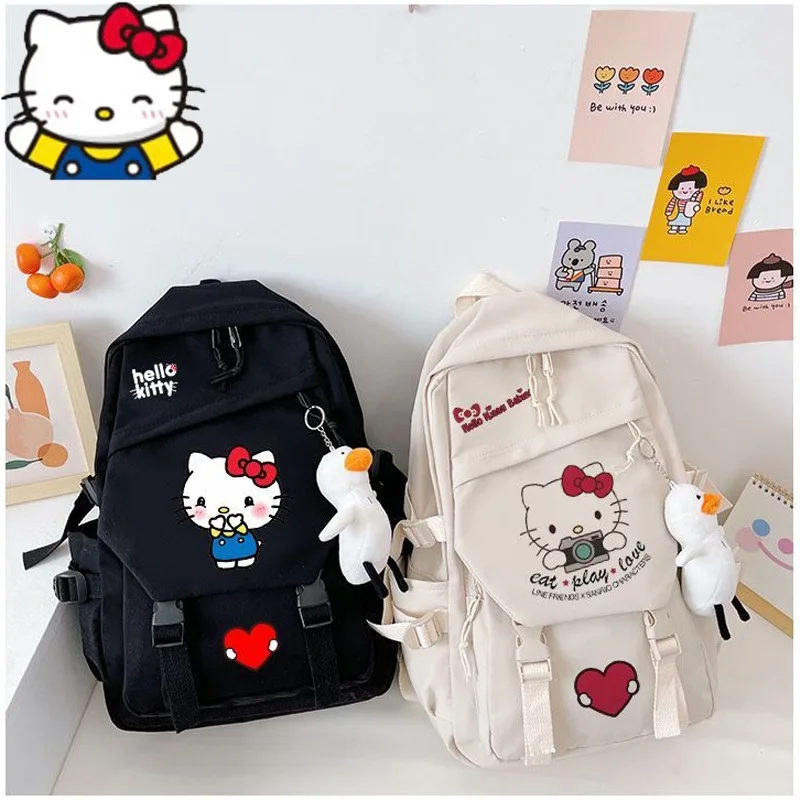 Kawaii Sanrio Hello Kitty Kuromi Cartoon Schoolbag Junior High School Students Pendant Shoulder Bag Girls Cute Anime Backpacks
Kawaii Sanrio Hello Kitty Kuromi Cartoon Schoolbag Junior High School Students Pendant Shoulder Bag Girls Cute Anime Backpacks
