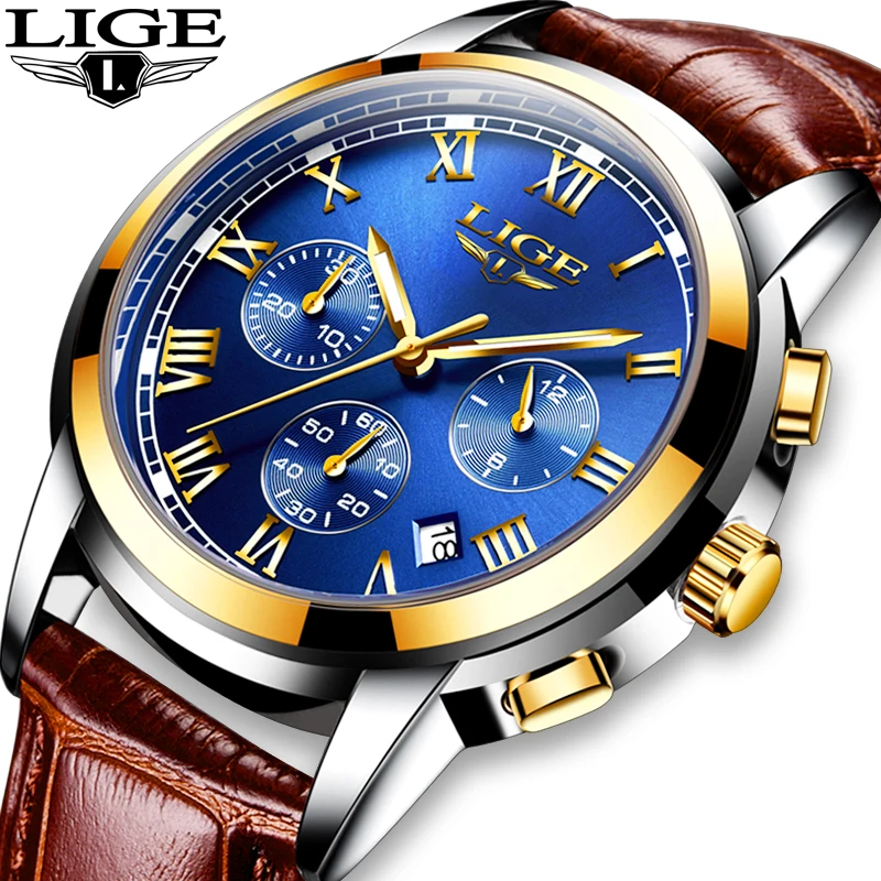 Mens Watches LIGE Brand Luxury Leather Casual Quartz Watch for Men Sport Waterproof Clock Gents Business Watch Relogio Masculino
Mens Watches LIGE Brand Luxury Leather Casual Quartz Watch for Men Sport Waterproof Clock Gents Business Watch Relogio Masculino