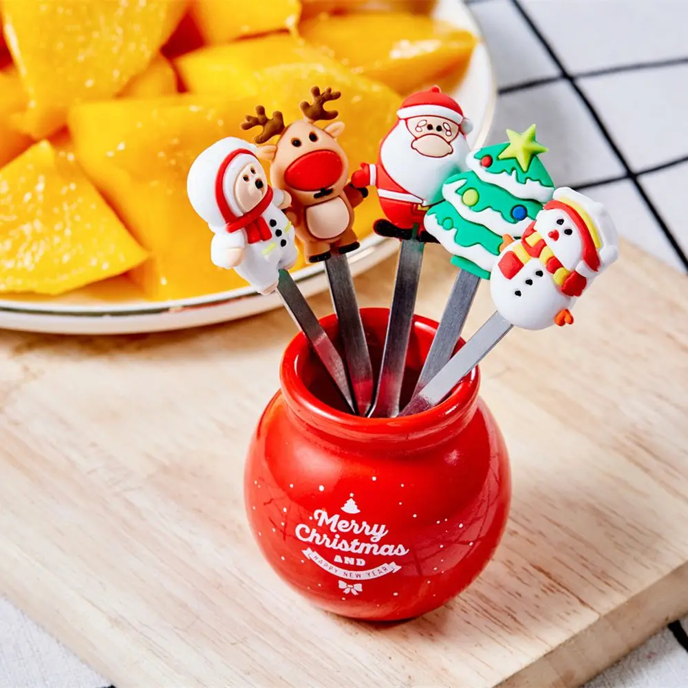 Kitchen Gadgets Cute Christmas With Ceramic Holder Dinnerware Stainless Steel Mini Salad Food Cutlery Set
Kitchen Gadgets Cute Christmas With Ceramic Holder Dinnerware Stainless Steel Mini Salad Food Cutlery Set