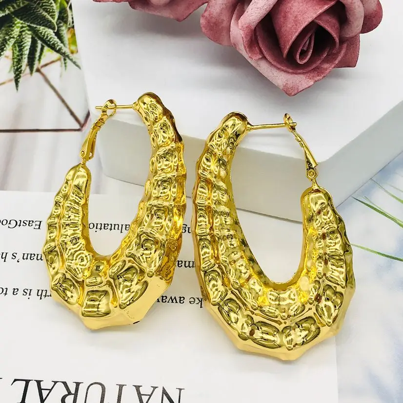 Hoop Earrings For Women High Quality Knot Irregular Copper African Nigeria Large Style Fashion Jewelry Golden Earrings For Party
Hoop Earrings For Women High Quality Knot Irregular Copper African Nigeria Large Style Fashion Jewelry Golden Earrings For Party