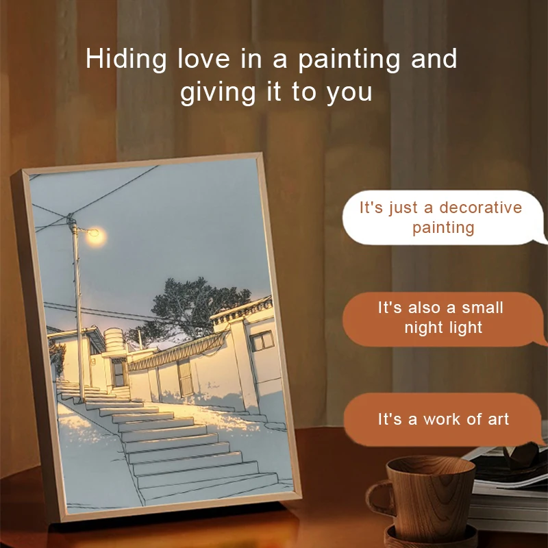 Led Light Painting 29x21cm USB Plug Wall Paintings light Wall Art Shadow Table Lamp Gift Indoor Sunbathing Window Photo Night
Led Light Painting 29x21cm USB Plug Wall Paintings light Wall Art Shadow Table Lamp Gift Indoor Sunbathing Window Photo Night