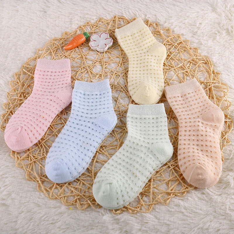 5 Pairs/lot 1-8 Year Old Children's Socks Summer Thin Breathable Mesh Children's Socks Candy Color Boys and Girls Baby Socks
5 Pairs/lot 1-8 Year Old Children's Socks Summer Thin Breathable Mesh Children's Socks Candy Color Boys and Girls Baby Socks