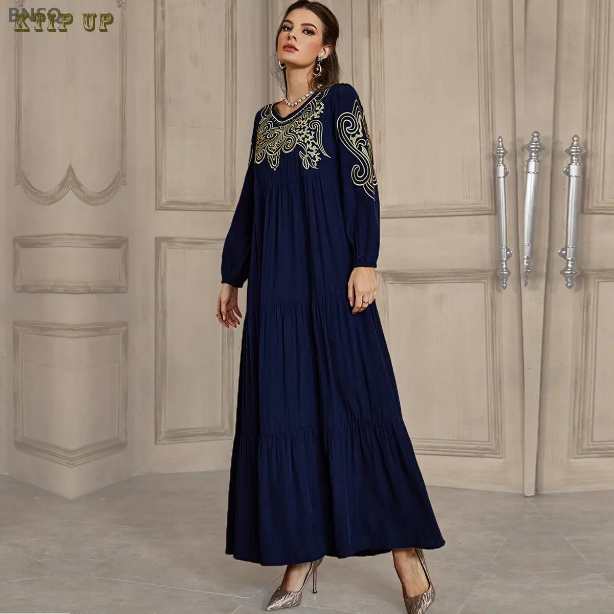 Ramadan Eid Ladies Jellaba Dubai Lace Abaya Loose Dress Jalabiya Muslim Long Sleeve Blue Party Dress Moroccan Clothing Blue
Ramadan Eid Ladies Jellaba Dubai Lace Abaya Loose Dress Jalabiya Muslim Long Sleeve Blue Party Dress Moroccan Clothing Blue